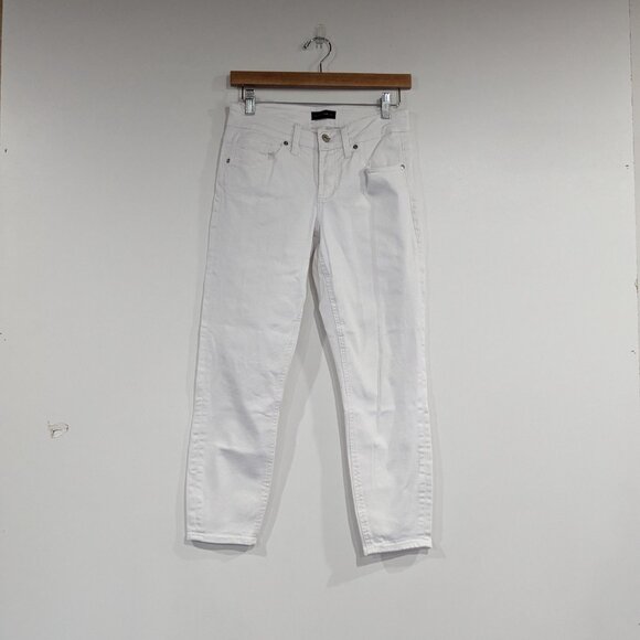 Silver Jeans Suki Skinny Crop Jeans White Size 26 - Picture 2 of 4